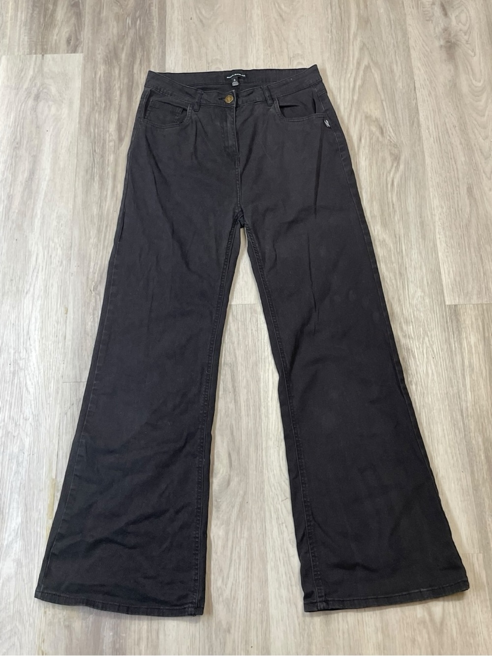 Silver Jeans Black Flared Denim Size 6